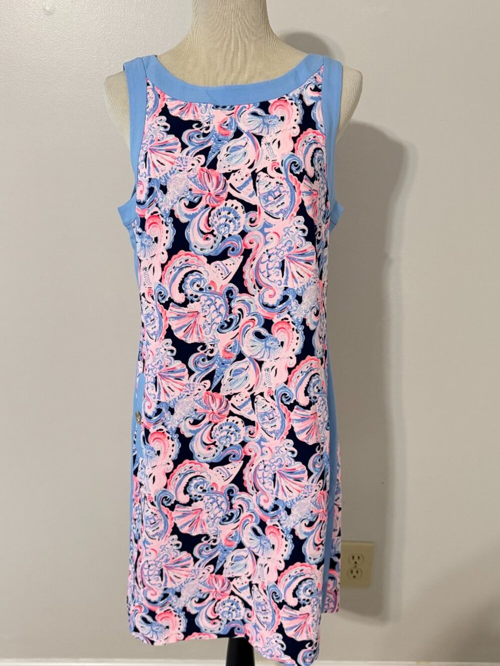 LILLY PULITZER Angie Stretch Shift NWT in "It's For Shore" Sz. 8 $178